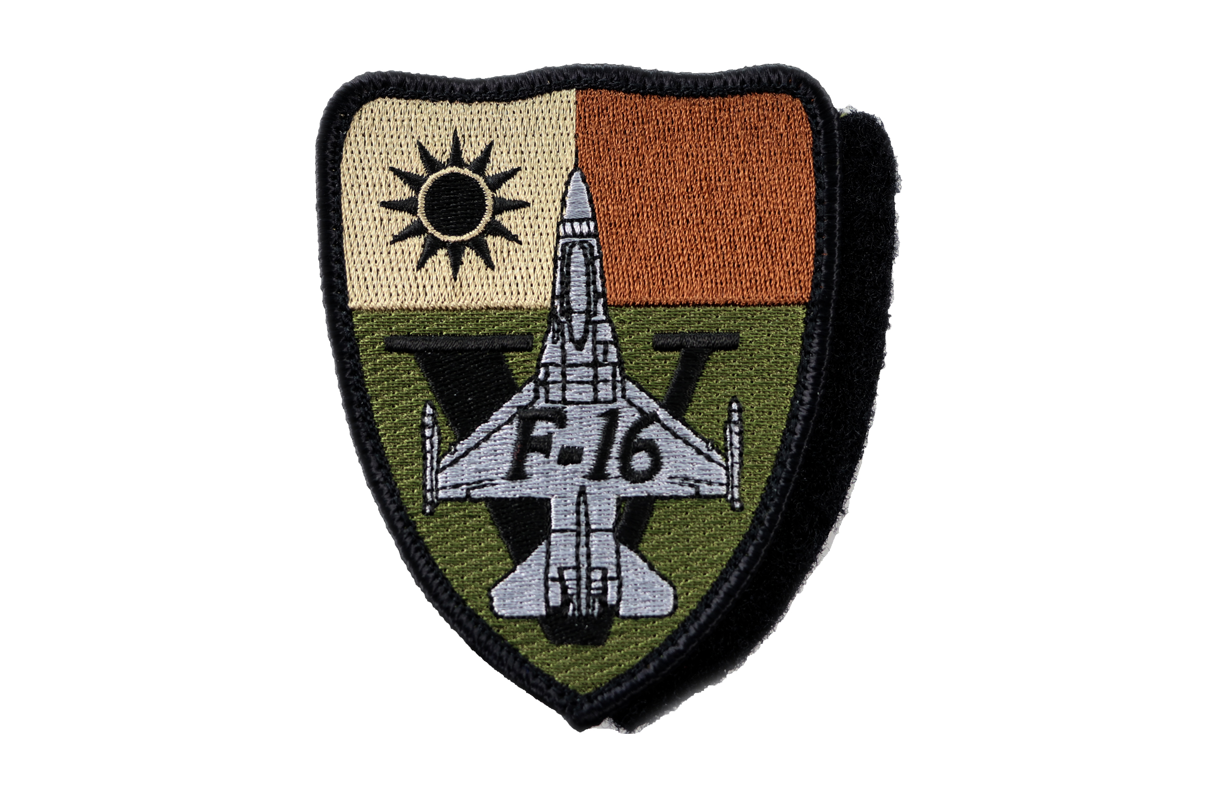 P0165空軍F-16機種章(盾型)(美軍OCP作戰迷彩)(多地迷彩)