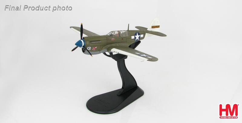 HA5504美國P-40N戰鬥機羅伯特德克文上尉1/72合金成品模型