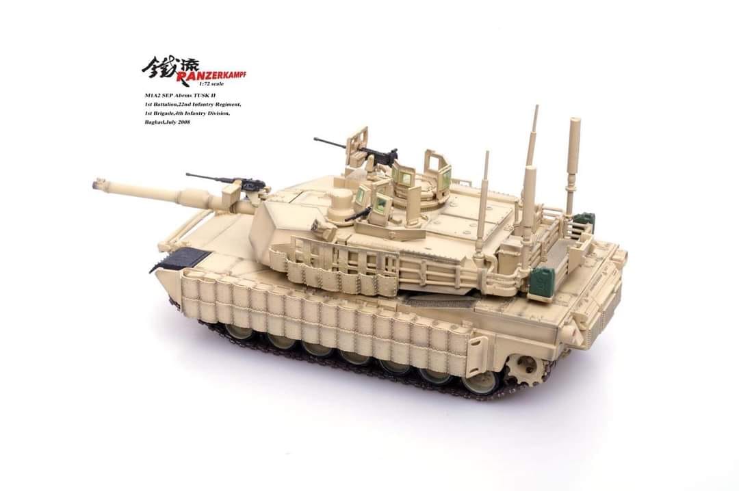 美國M1A2 Abrams TUSK II艾布蘭坦克(沙漠色) 12210PA