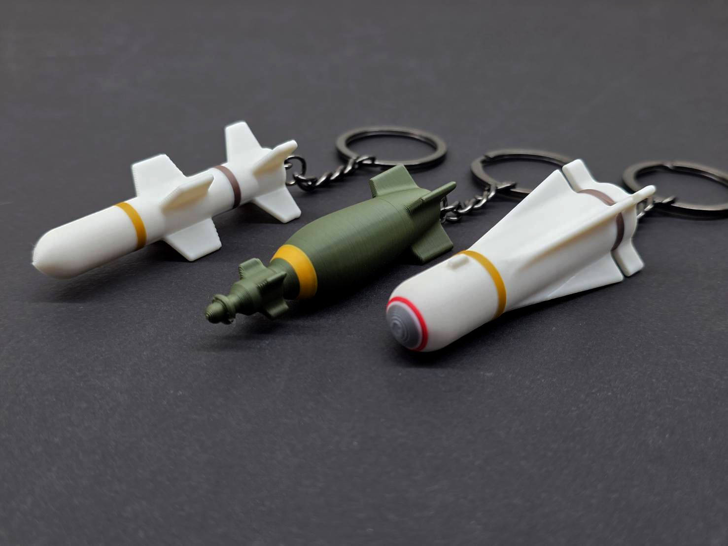 K0080鋪路二式GBU-10雷射導引炸彈3D列印鑰匙圈