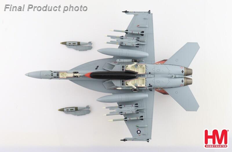 HA5127美國海軍VFA-31菲力貓中隊F/A-18E合金模型