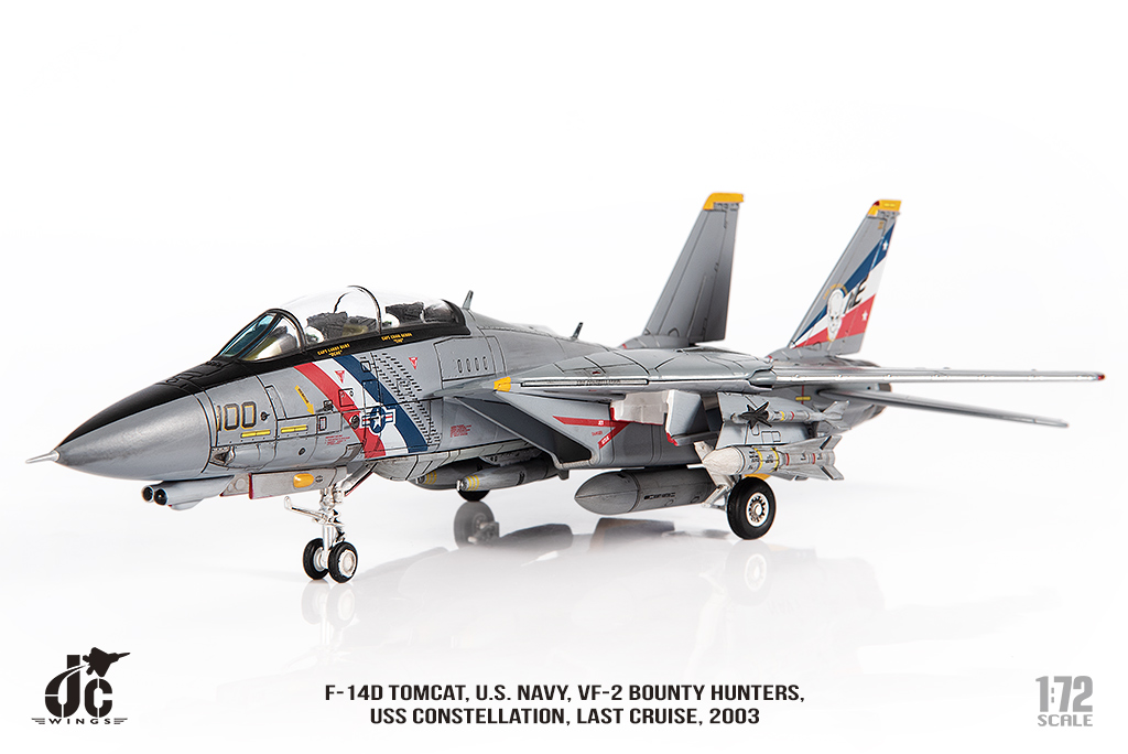 美國海軍F-14D雄貓式戰機 VF-2賞金獵人 JCW-72-F14-018