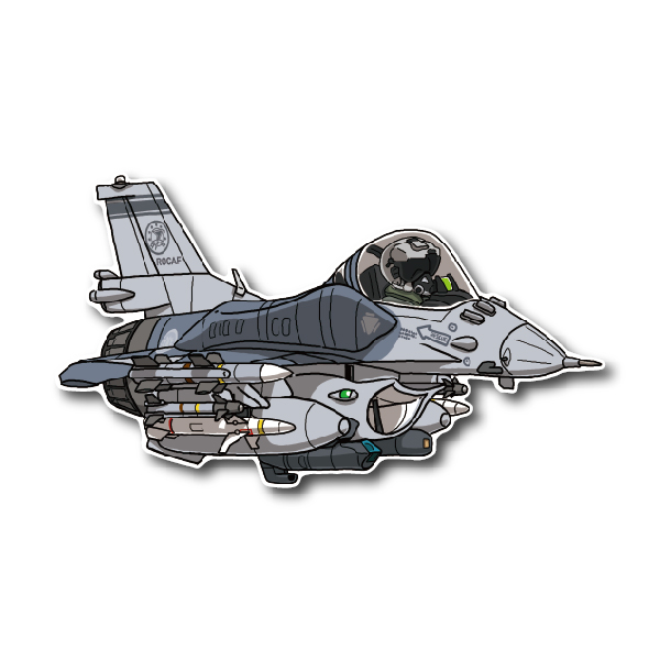 空軍F-16V BLK70戰機單座*台東第七聯隊AGM-88飛彈