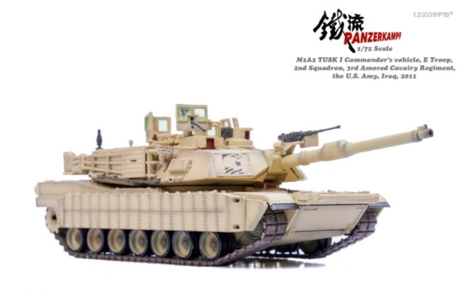 美國M1A2 Abrams TUSK I艾布蘭坦克(沙漠色) 12209PB