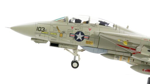 HA5224美軍F-14A雄貓戰鬥機VF-1狼群中隊Mi-8殺手合金模型