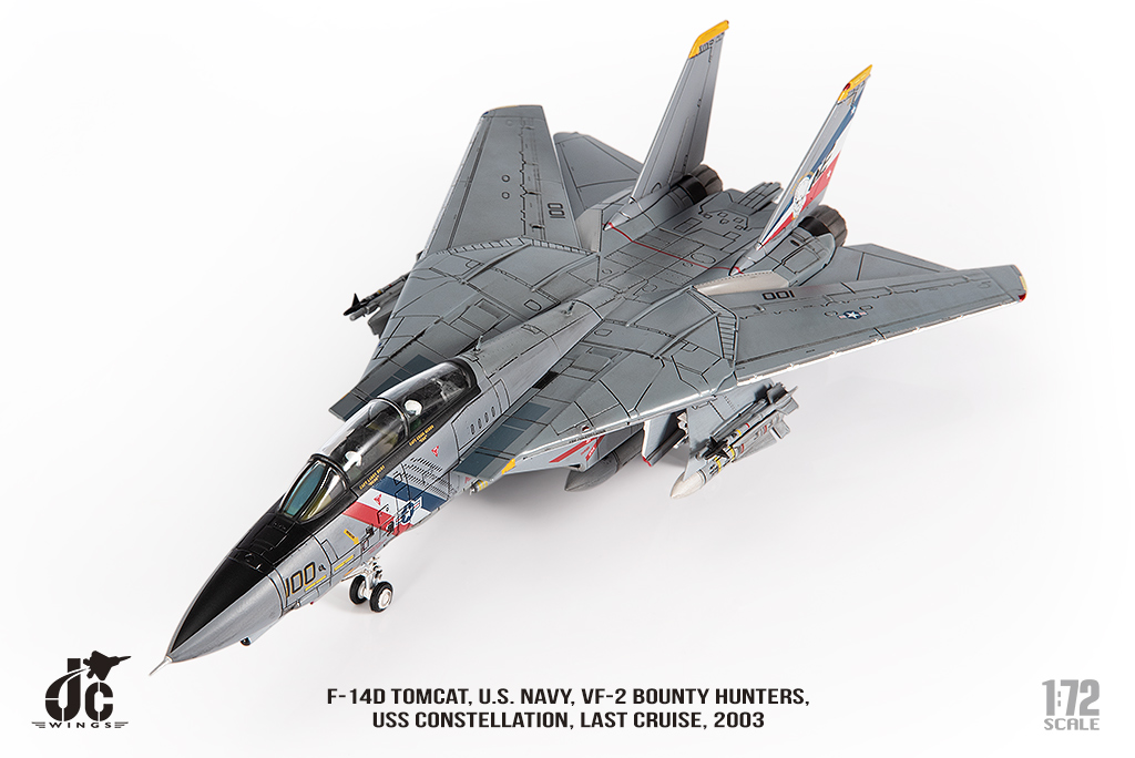 美國海軍F-14D雄貓式戰機 VF-2賞金獵人 JCW-72-F14-018