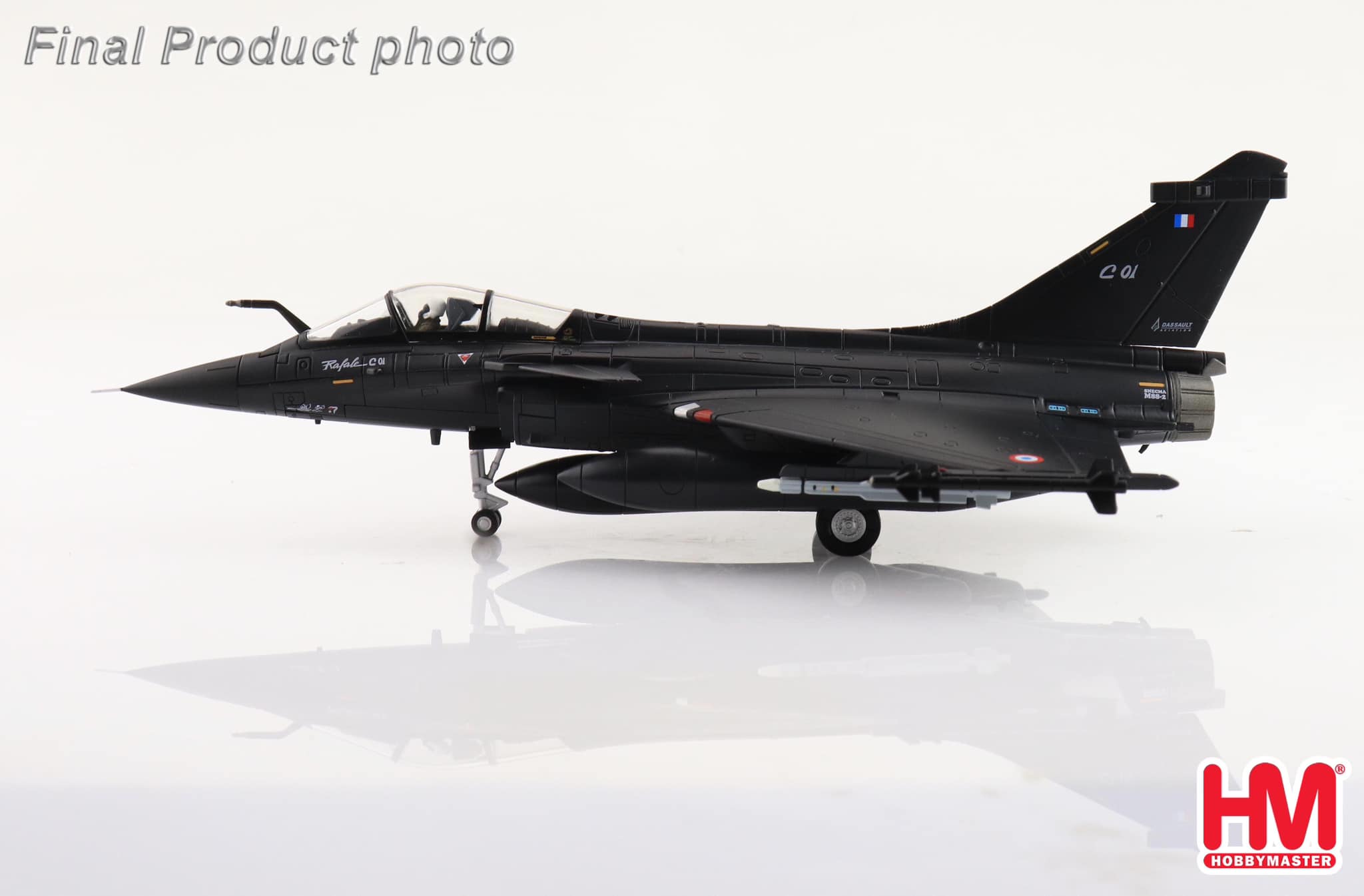 HA9607法國空軍Rafale C01飆風戰機1992 法因堡航展模型
