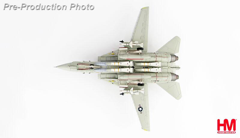 HA5224美軍F-14A雄貓戰鬥機VF-1狼群中隊Mi-8殺手合金模型