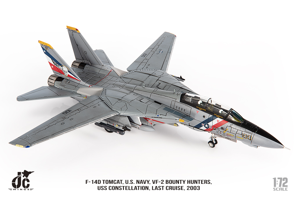 美國海軍F-14D雄貓式戰機 VF-2賞金獵人 JCW-72-F14-018