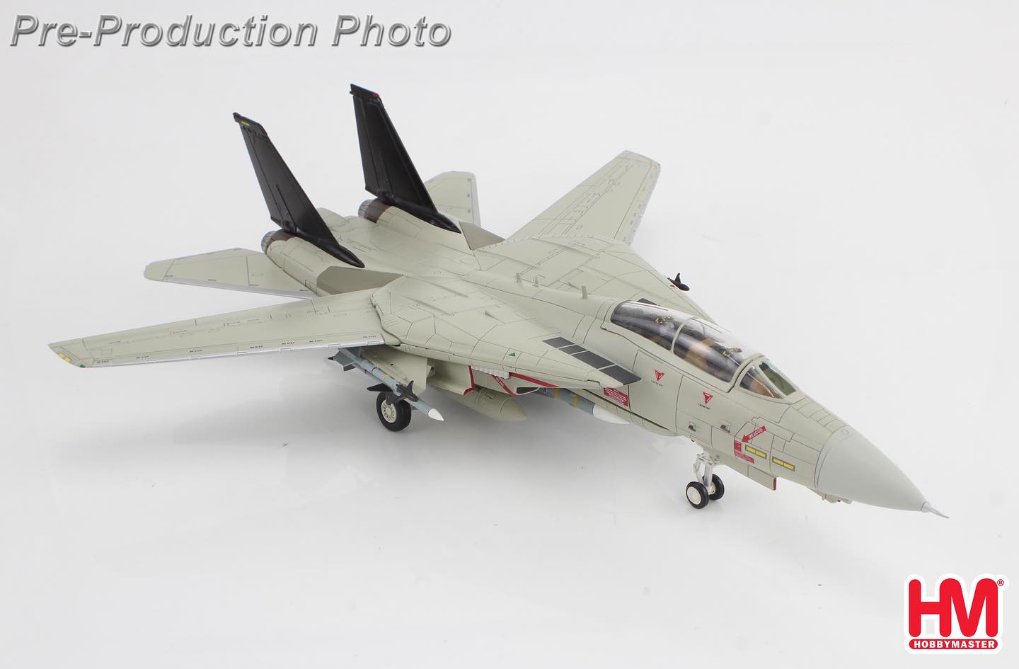 HA5258捍衛戰士-獨行俠 F-14A 土匪戰機(附電影版及紅星水貼)模型1/72成品HM