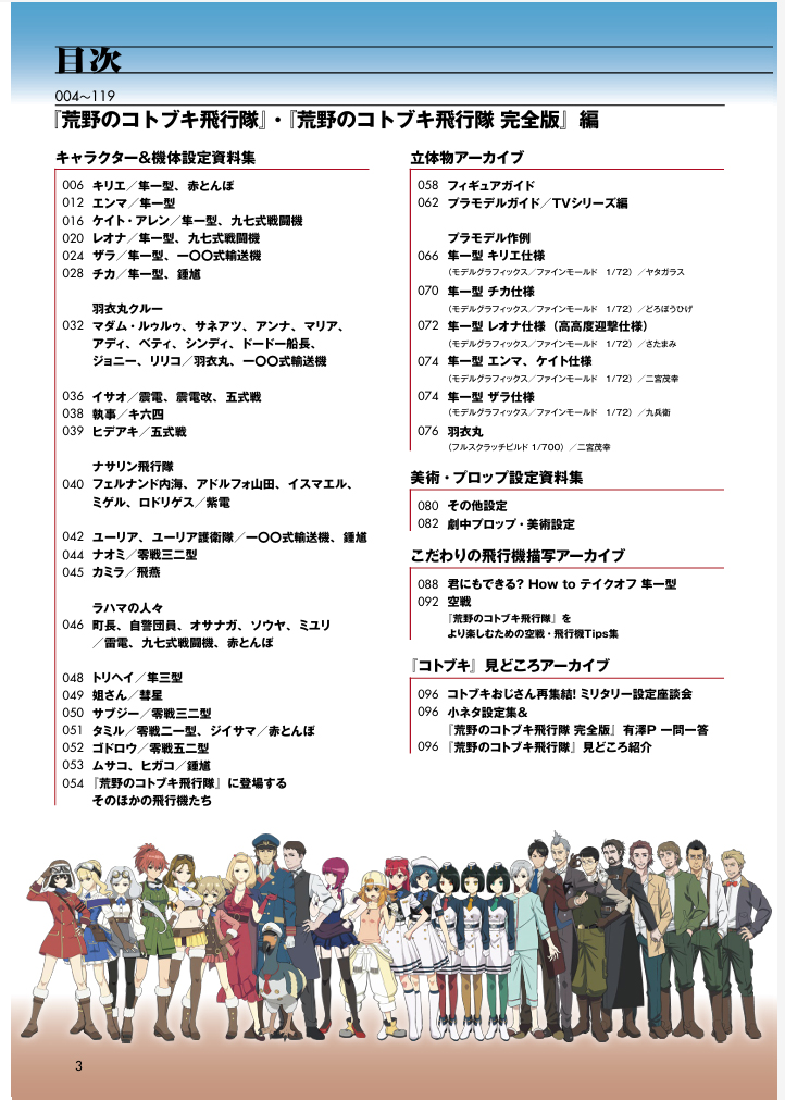 《曠野中的壽中隊》設定素材及模型製作指南