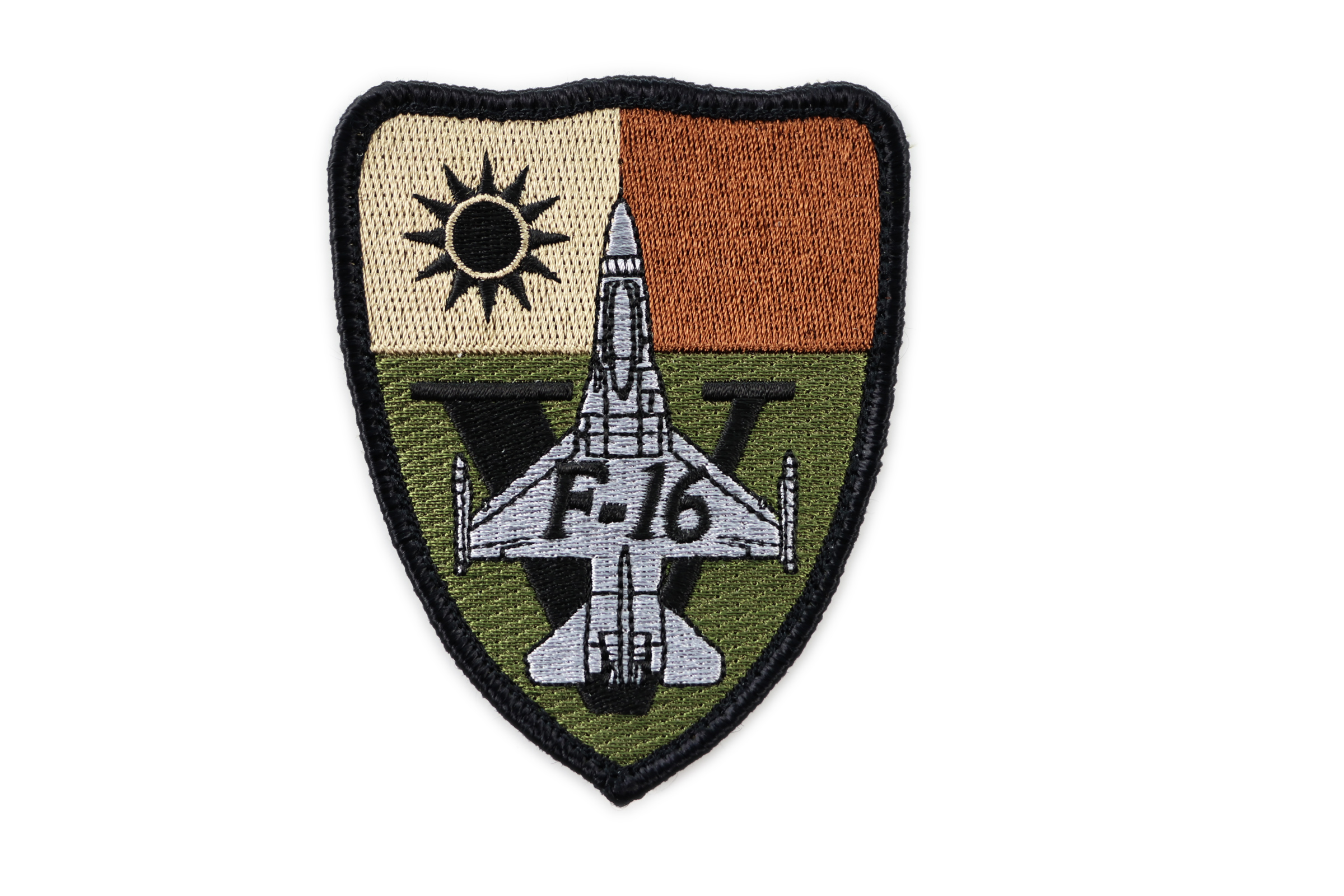 P0165空軍F-16機種章(盾型)(美軍OCP作戰迷彩)(多地迷彩)