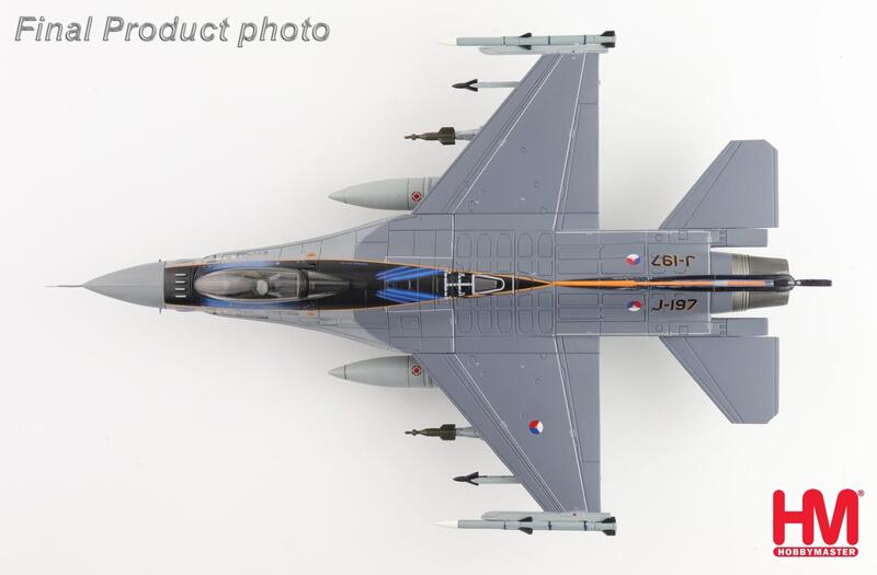 HA38054荷蘭F-16AM戰鬥機J-197,2024最後飛行紀念彩繪模型1/72成品HM