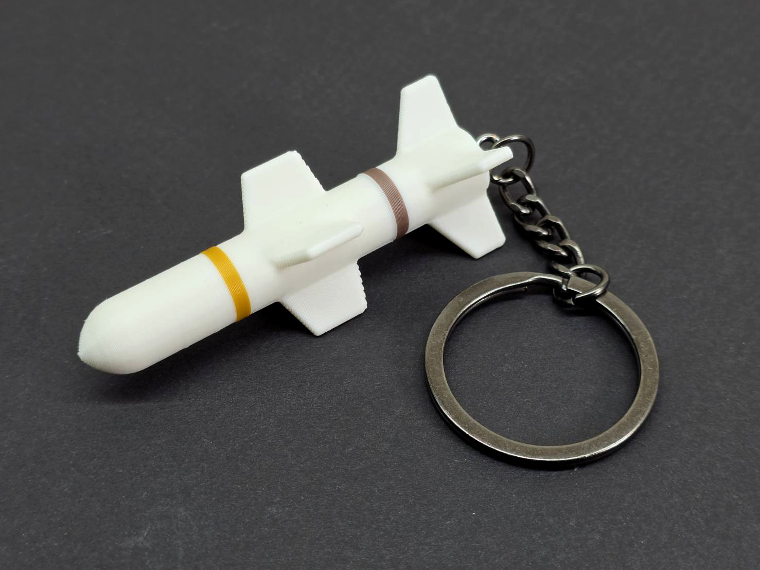 K0081魚叉飛彈AGM-84 3D列印鑰匙圈