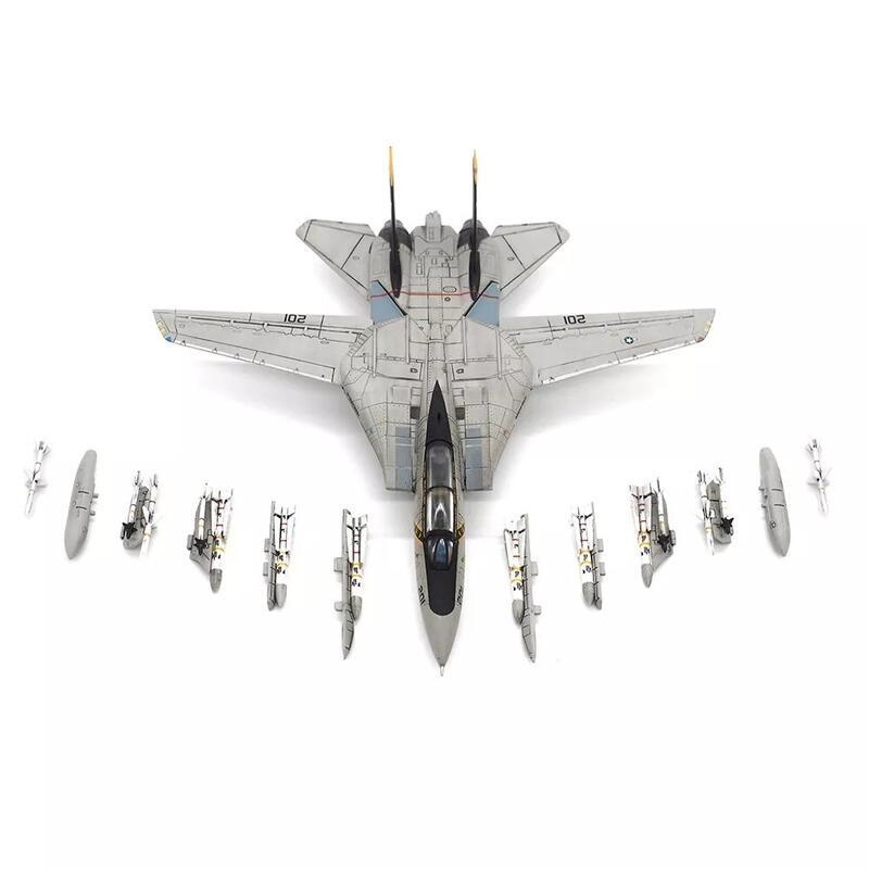 JCW-144-F14-008美國海軍VF-103海盜旗 F-14A雄貓式戰機模型1/144成品模型