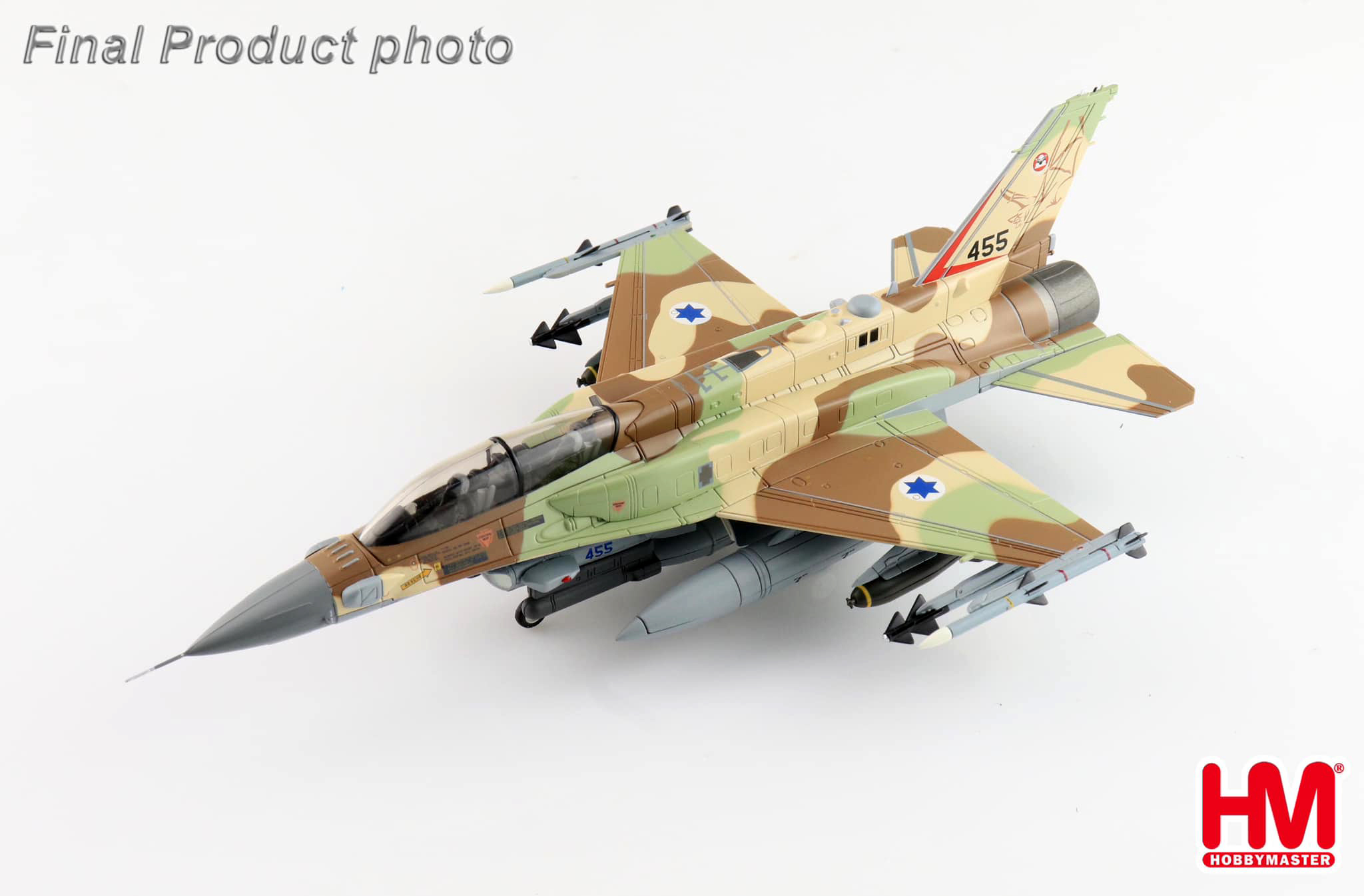 HA38038以色列空軍F-16I 第105毒蠍中隊合金模型