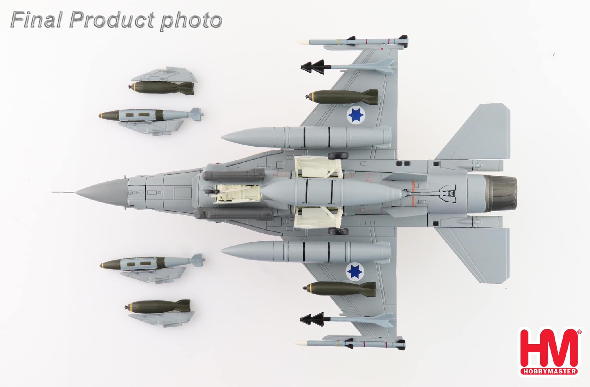 HA38038以色列空軍F-16I 第105毒蠍中隊合金模型