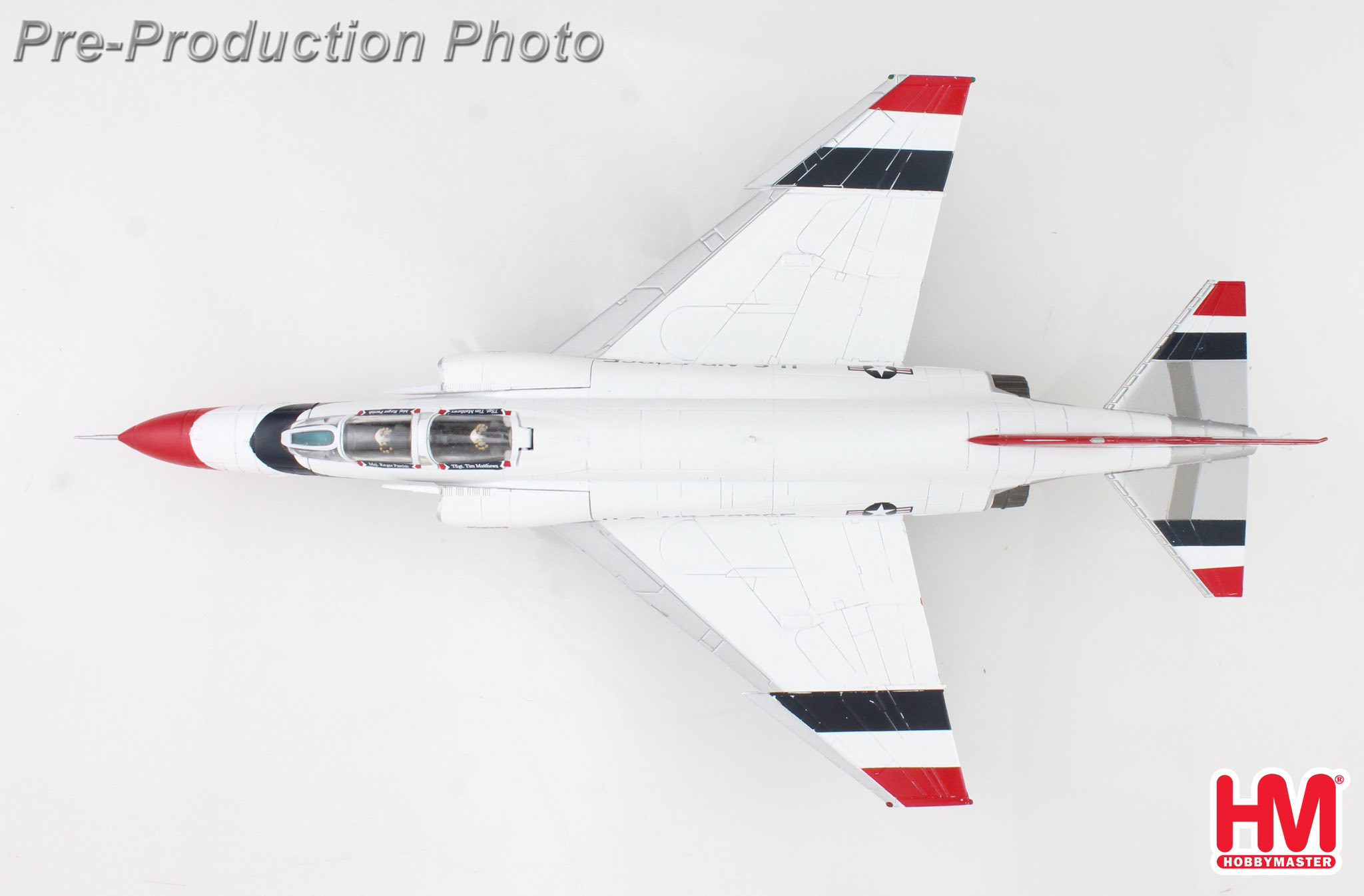 HA19083美國空軍雷鳥特技小組1號機F-4E幽靈1973-74合金模型1/72成品HM