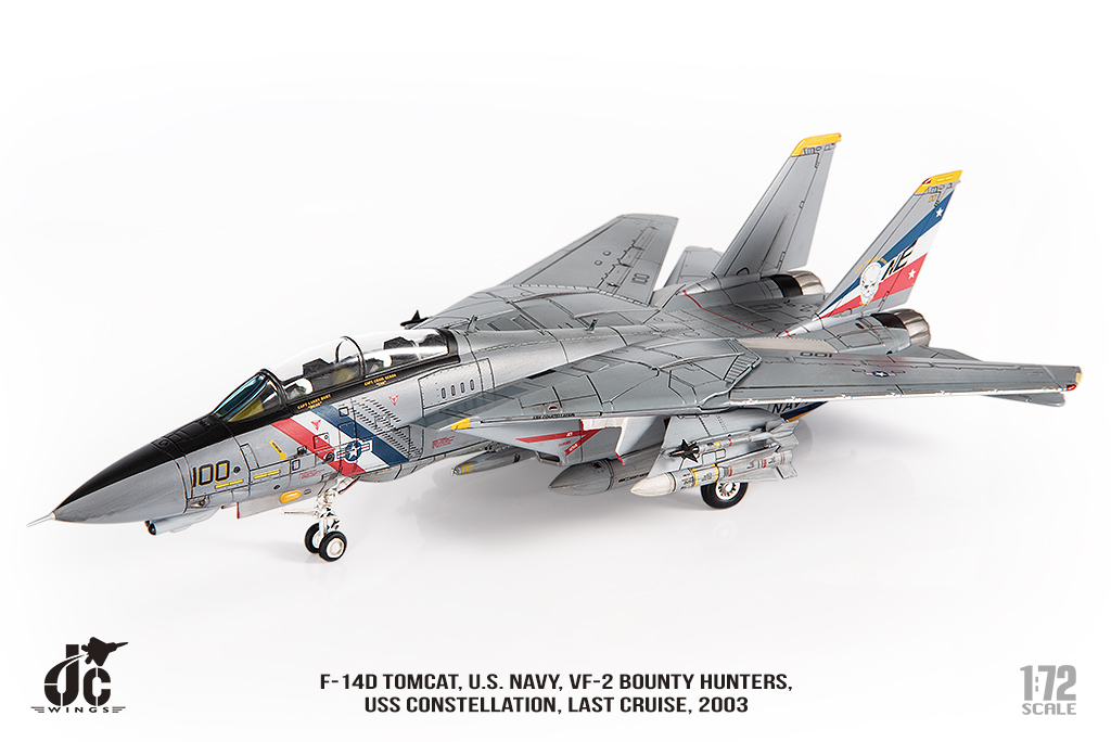 美國海軍F-14D雄貓式戰機 VF-2賞金獵人 JCW-72-F14-018