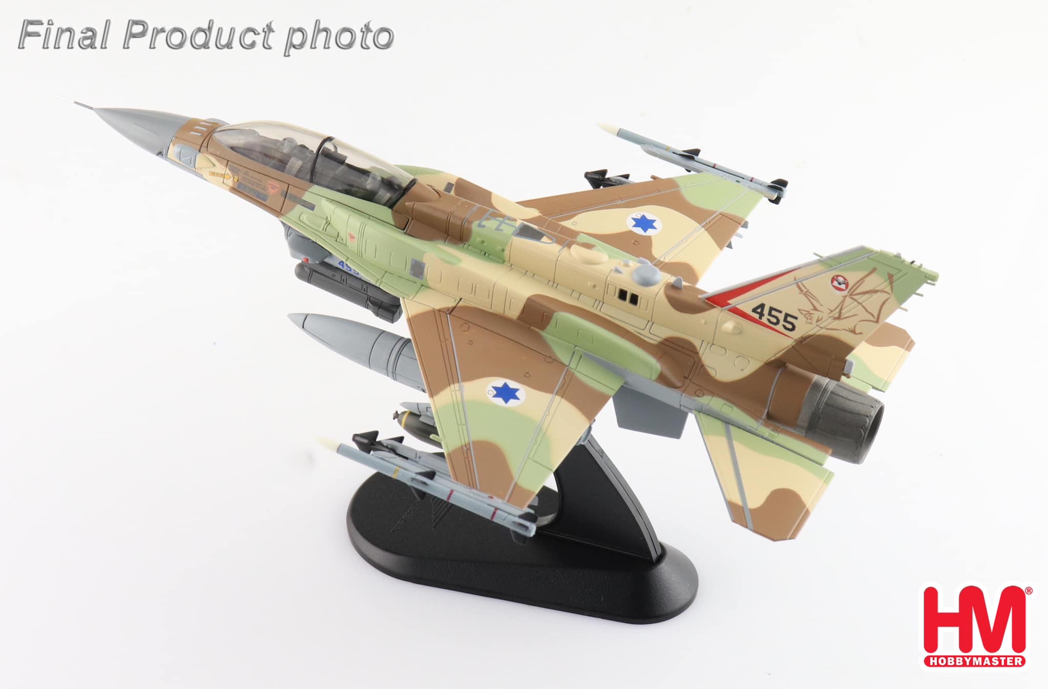 HA38038以色列空軍F-16I 第105毒蠍中隊合金模型