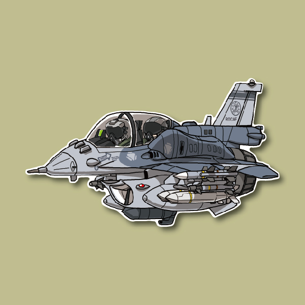 空軍F-16V BLK70戰機双座*台東第七聯隊AGM-154飛彈