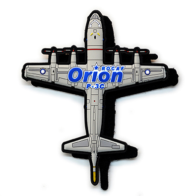 PVC0034 空軍屏東P-3C ORION夜光PVC軟膠章(有魔鬼氈)